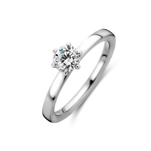platina ring diamant 0.50ct h si platina