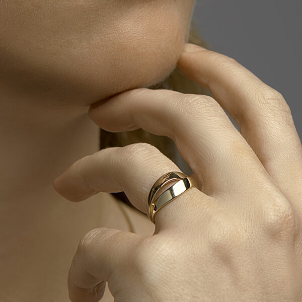 ring 14K geelgoud - Afbeelding 2