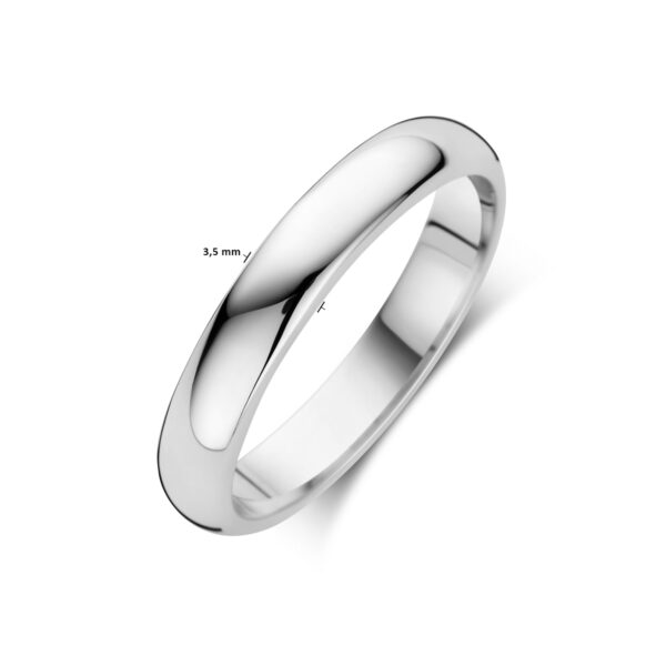 ring 3,5 mm zilver gerhodineerd - Afbeelding 4