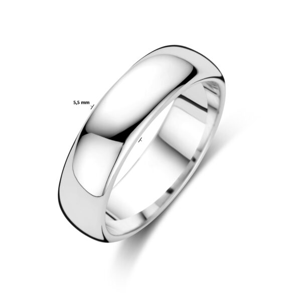 ring 5,5 mm zilver gerhodineerd - Afbeelding 4