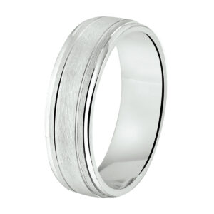 ring a108 - 6 mm - zonder cz zilver gerhodineerd