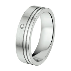ring a502 - 5,5 mm - met cz edelstaal