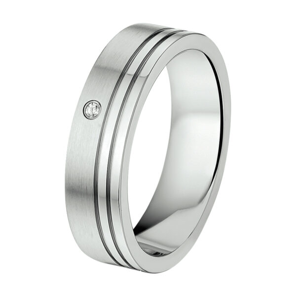 ring a502 - 5,5 mm - met cz edelstaal