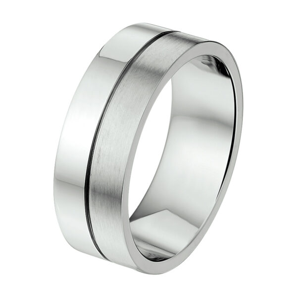 ring a503 - 8 mm - zonder cz edelstaal