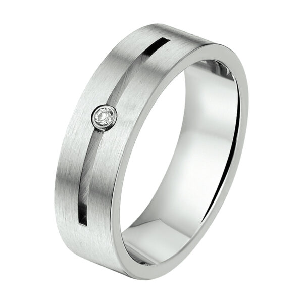 ring a506 - 6 mm - met cz edelstaal