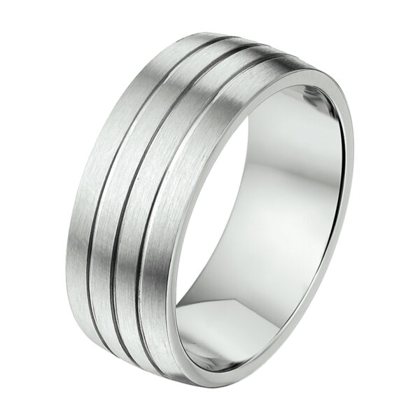 ring a512 - 8,5 mm - zonder cz edelstaal