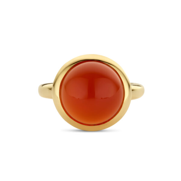ring carneool 14K geelgoud - Afbeelding 4