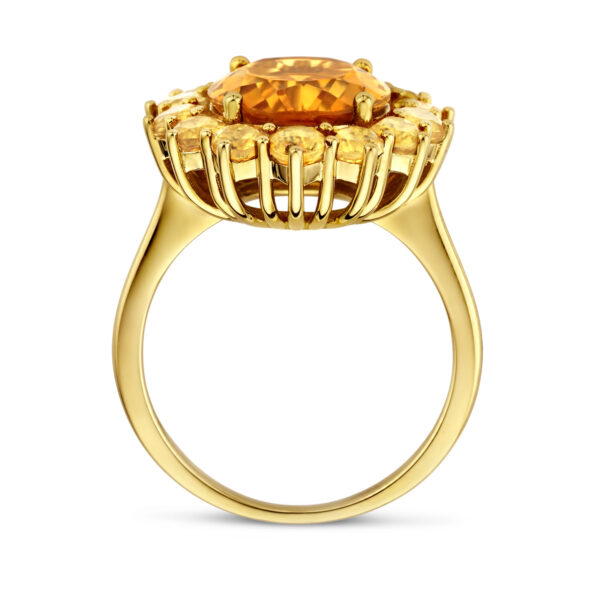 ring citrien 14K geelgoud - Afbeelding 3