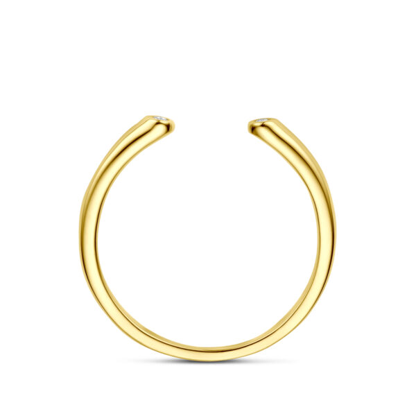 ring diamant 0.01ct 14K geelgoud - Afbeelding 3