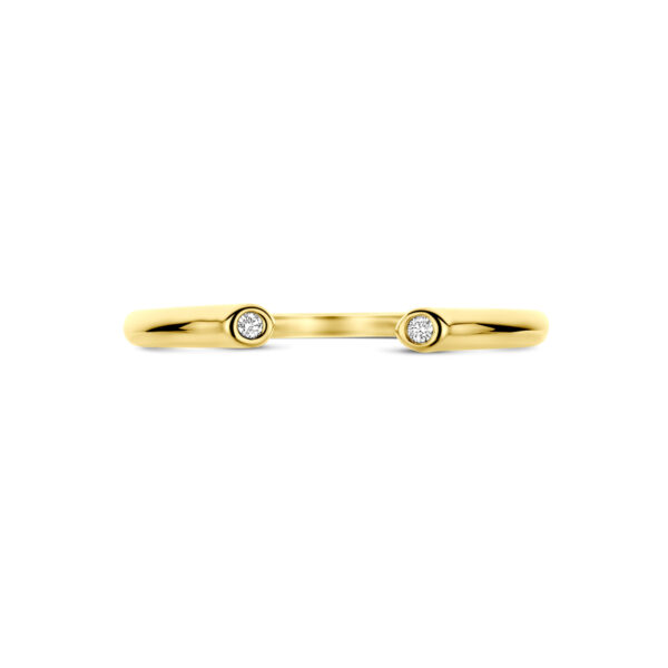 ring diamant 0.01ct 14K geelgoud - Afbeelding 4