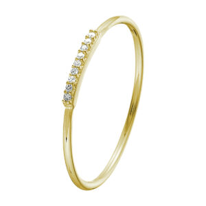 ring diamant 0.02ct h p1 14K geelgoud
