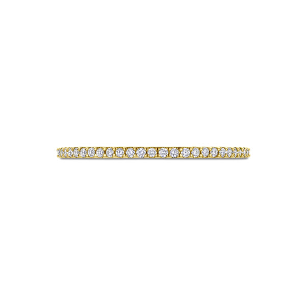 ring diamant 0.11ct h si 14K geelgoud - Afbeelding 4