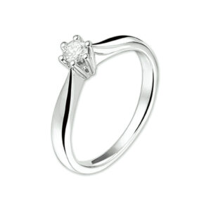 ring diamant 0.15ct h si 14K witgoud