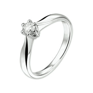 ring diamant 0.25ct h si 14K witgoud