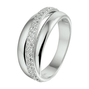 ring diamant 0.47ct h si 14K witgoud