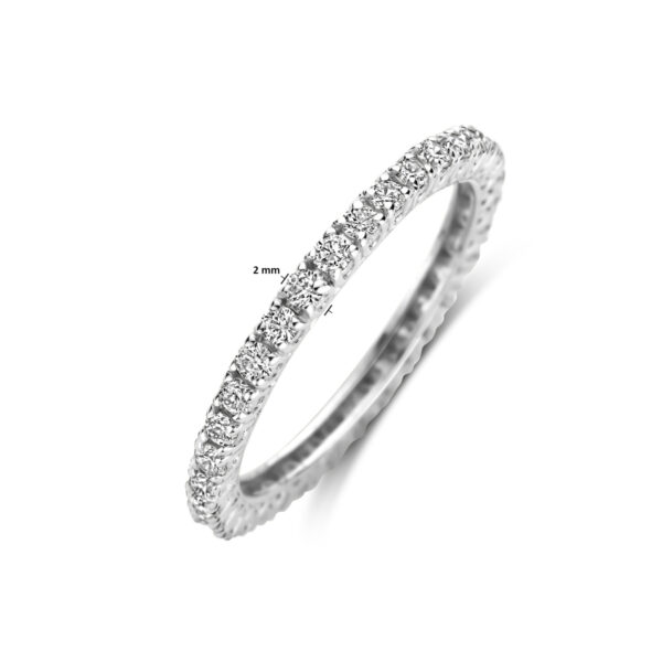 ring diamant 0.70ct h si 14K witgoud - Afbeelding 5