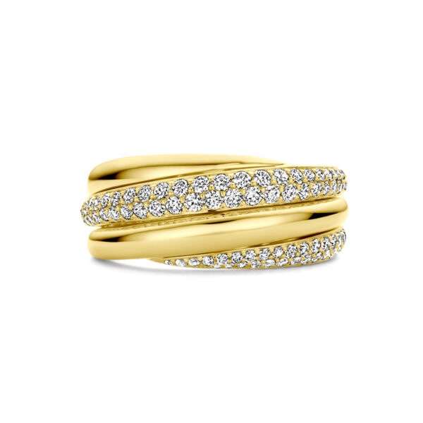 ring diamant 0.71ct  si 14K geelgoud - Afbeelding 4