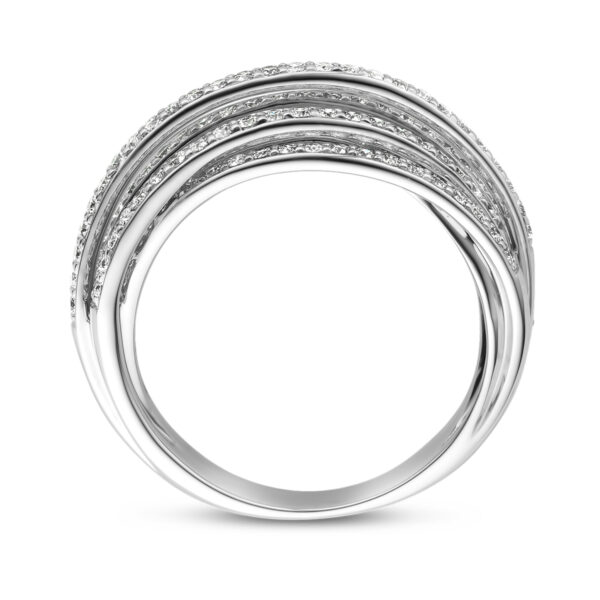 ring diamant 0.84ct h si 14K witgoud - Afbeelding 3