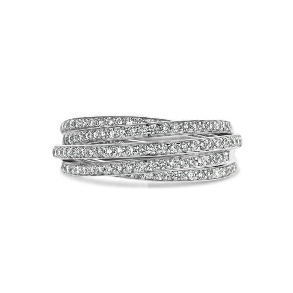 ring diamant 0.84ct h si 14K witgoud - Afbeelding 4