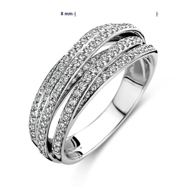 ring diamant 0.84ct h si 14K witgoud - Afbeelding 5