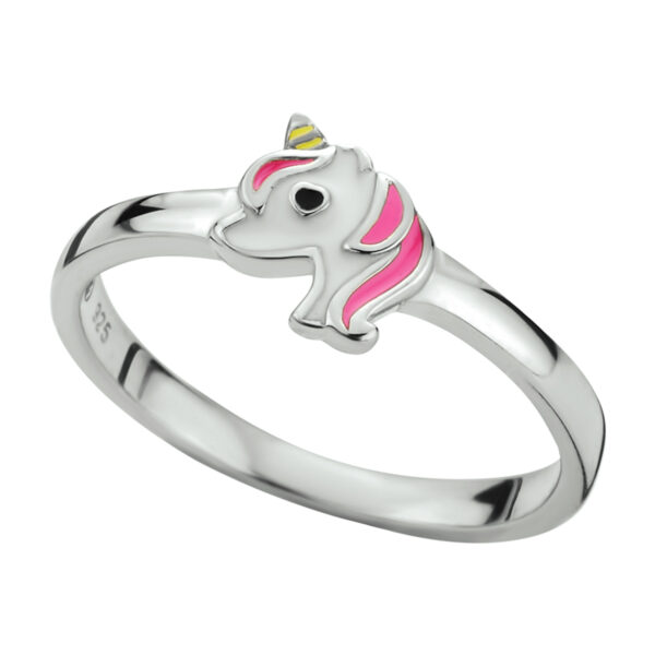 ring eenhoorn zilver gerhodineerd - Afbeelding 2