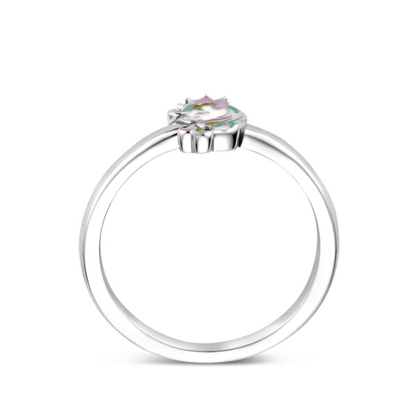 ring eenhoorn zilver gerhodineerd - Afbeelding 3