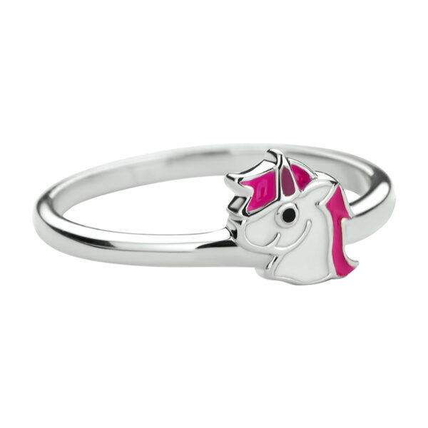 ring eenhoorn zilver gerhodineerd - Afbeelding 3