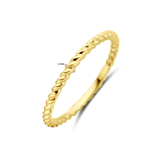 ring gedraaid 14K geelgoud - Afbeelding 5