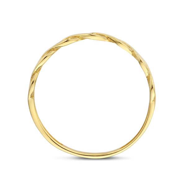 ring gevlochten 14K geelgoud - Afbeelding 3