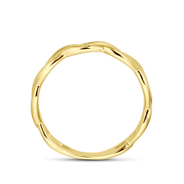 ring gevlochten 14K geelgoud - Afbeelding 3