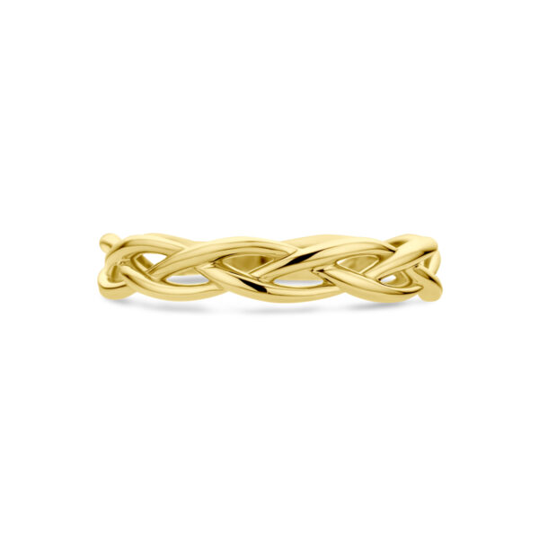 ring gevlochten 14K geelgoud - Afbeelding 4