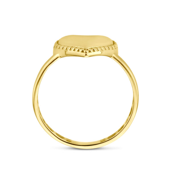 ring hartje 14K geelgoud - Afbeelding 3