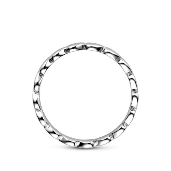 ring hartjes zilver gerhodineerd - Afbeelding 3