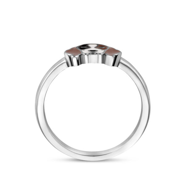 ring hond zilver gerhodineerd - Afbeelding 3