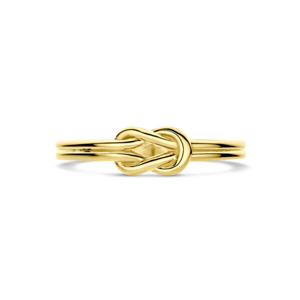 ring knoop 14K geelgoud - Afbeelding 4
