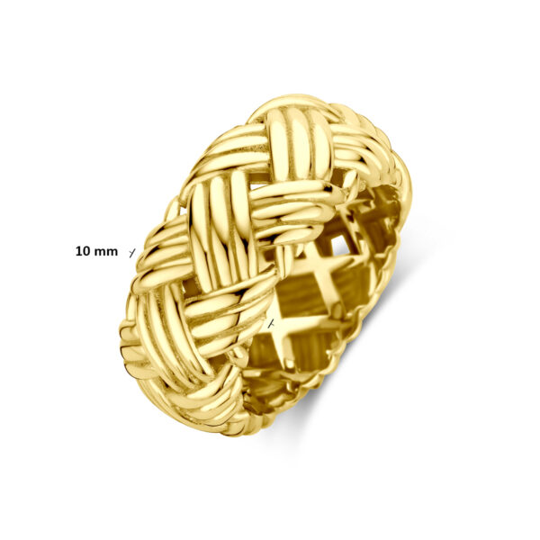 ring knoop 14K geelgoud - Afbeelding 5