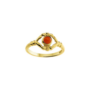 ring koraal 14K geelgoud