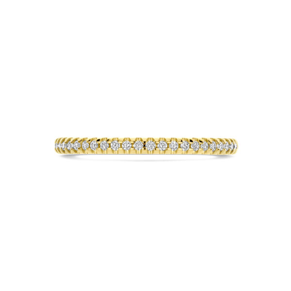 ring lab grown diamant 0.15ct h si 14K geelgoud - Afbeelding 4