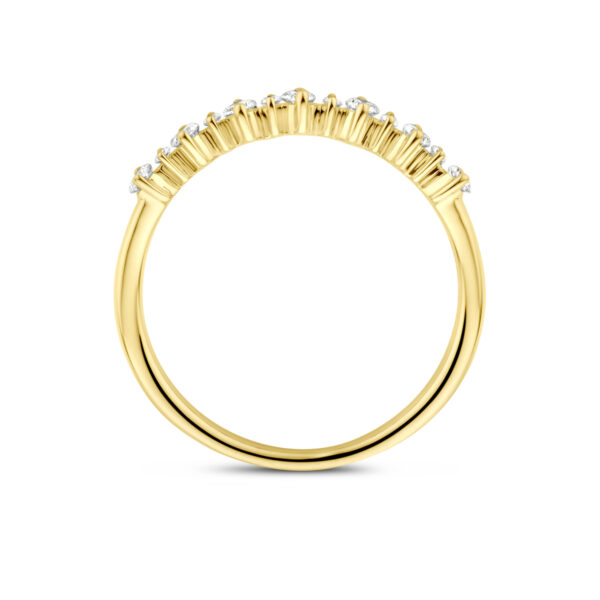 ring lab grown diamant 0.23ct h si 14K geelgoud - Afbeelding 3