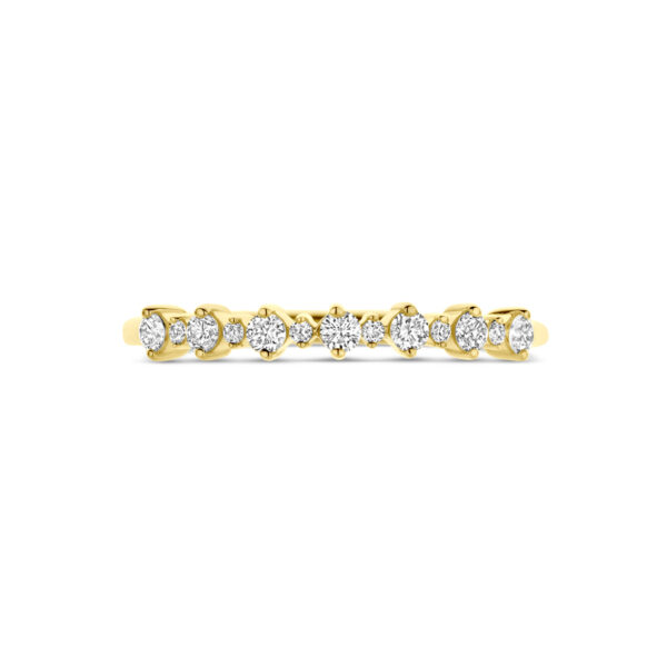 ring lab grown diamant 0.23ct h si 14K geelgoud - Afbeelding 4