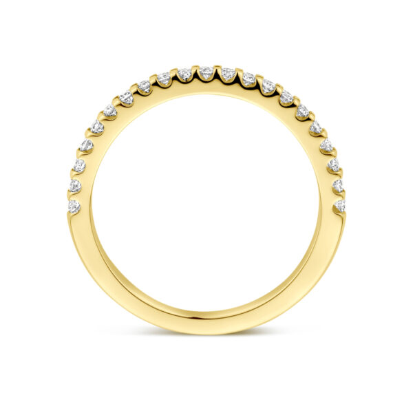 ring lab grown diamant 0.25ct h si 14K geelgoud - Afbeelding 3