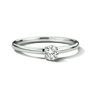 ring lab grown diamant 0.25ct h si 14K witgoud met palladium