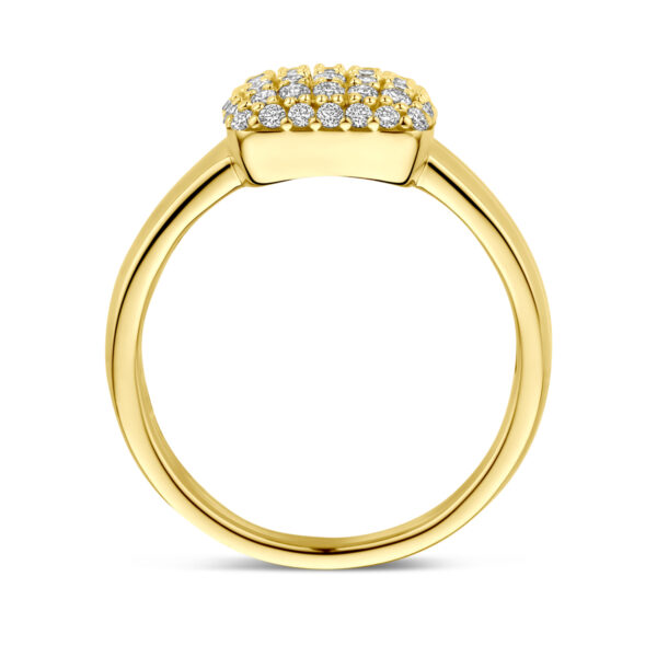 ring lab grown diamant 0.50ct h si 14K geelgoud - Afbeelding 3