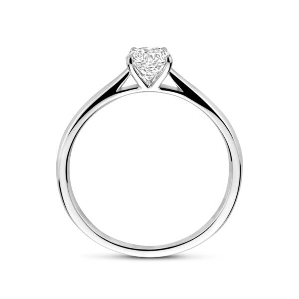 ring lab grown diamant 0.50ct h si 14K witgoud - Afbeelding 3