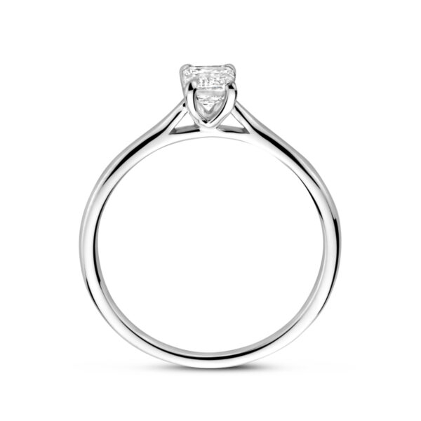 ring lab grown diamant 0.50ct h si 14K witgoud - Afbeelding 3