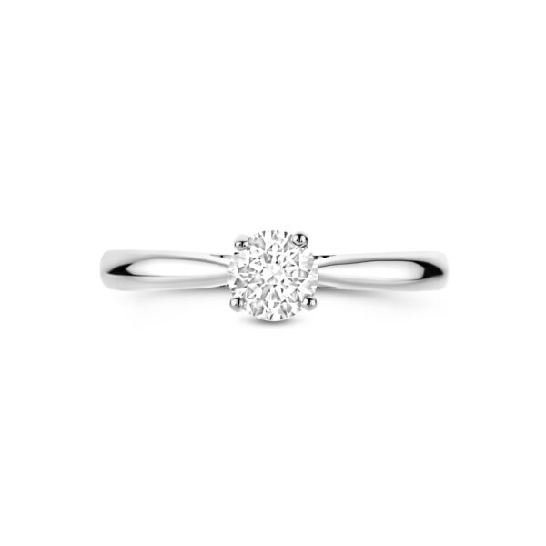 ring lab grown diamant 0.50ct h si 14K witgoud - Afbeelding 4