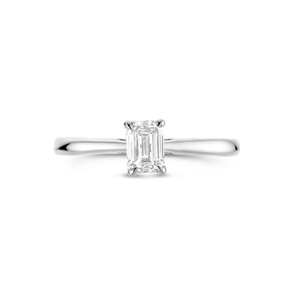 ring lab grown diamant 0.50ct h si 14K witgoud - Afbeelding 4