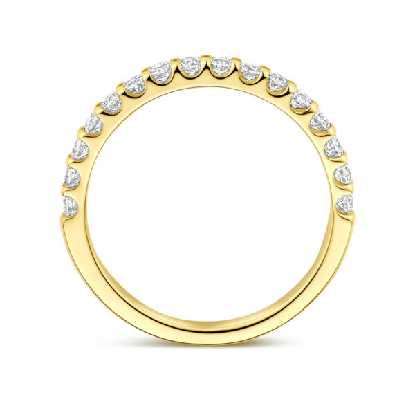 ring lab grown diamant 0.51ct h si 14K geelgoud - Afbeelding 3