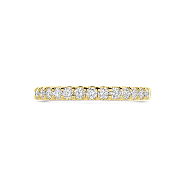 ring lab grown diamant 0.51ct h si 14K geelgoud - Afbeelding 4