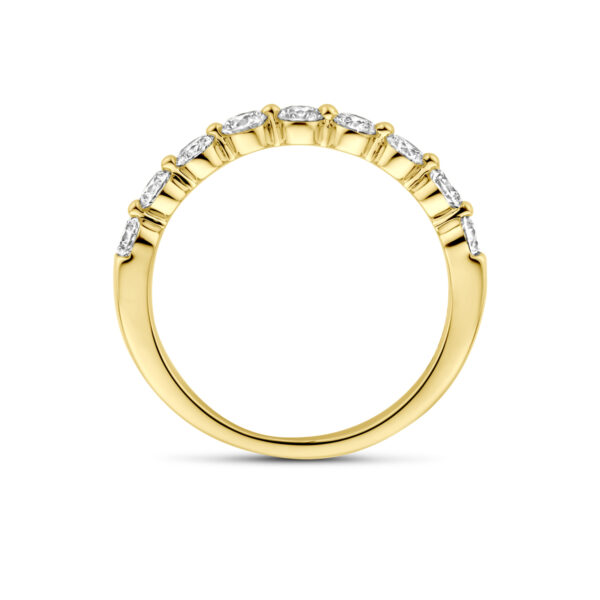 ring lab grown diamant 0.75ct h si 14K geelgoud - Afbeelding 3